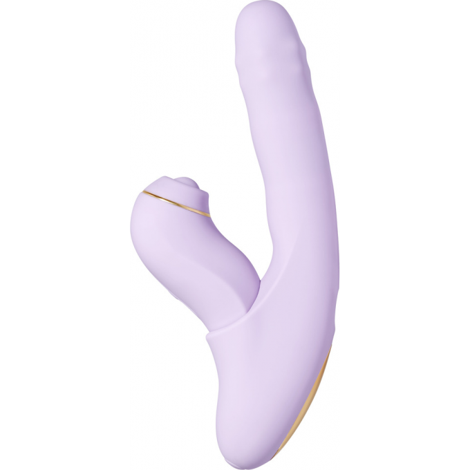 Многофункциональный вибромассажер SVAKOM со съёмным клиторальным пульсатором и приложением DuoGlow SL278H